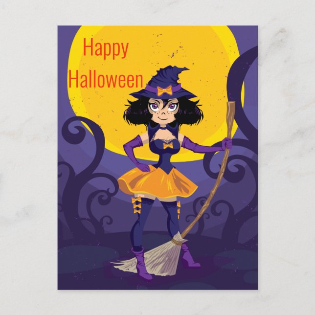Cartão Postal Halloween (Frente)