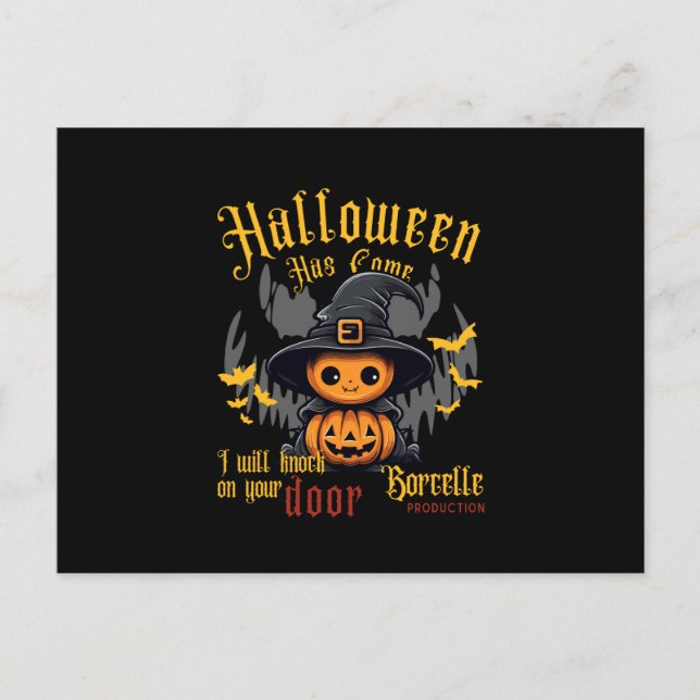 Cartão postal Halloween (Frente)