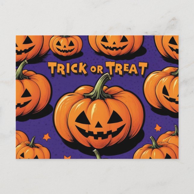 Cartão postal Halloween (Frente)