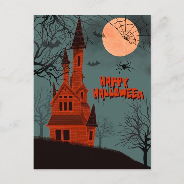 Cartão Postal Halloween (Frente)