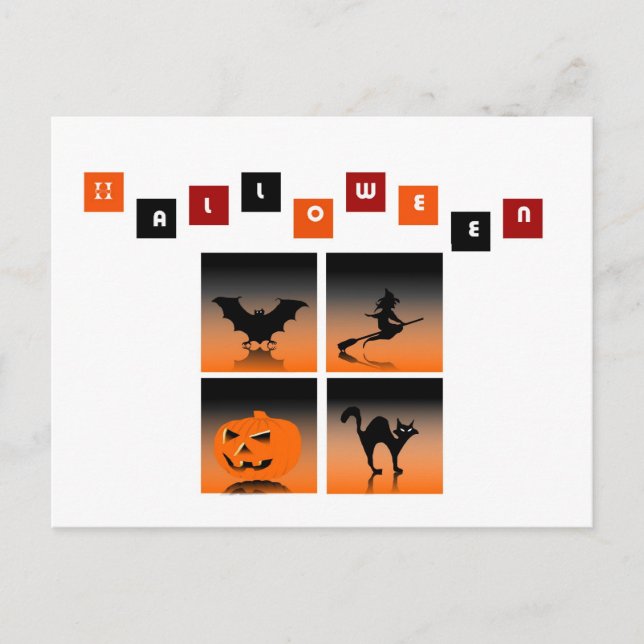 Cartão Postal halloween (Frente)