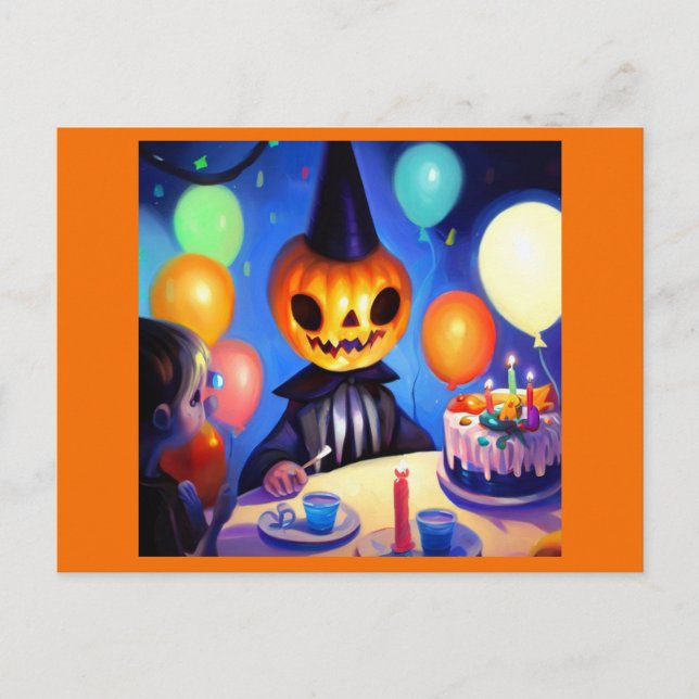 Cartão Postal Halloween - Aniversário 2 (Frente)