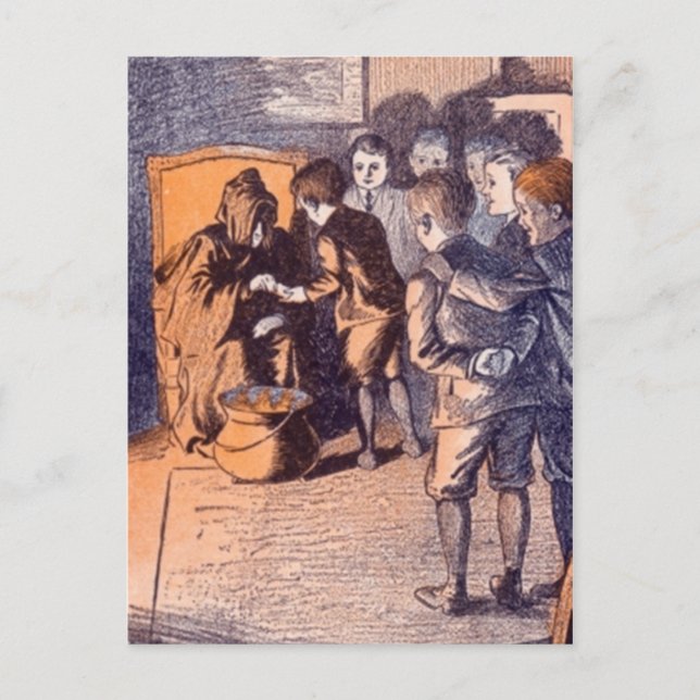 Cartão Postal Halloween Antigo - (Frente)