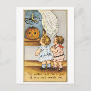 Cartão Postal Halloween Antigo