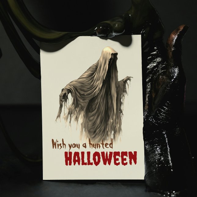 Cartão Postal Halloween Assombrado Engraçado e Engraçado (Criador carregado)