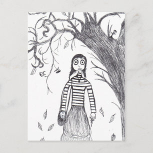 Cartão Postal Halloween assustador