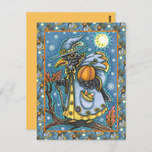 CARTÃO POSTAL HALLOWEEN BLACKBIRD ASSISTENTE, HALLOWEEN RAVEN