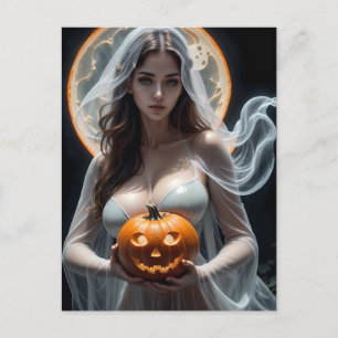 Cartão Postal Halloween Bride