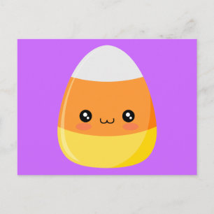 Cartão Postal Halloween Candy Corn