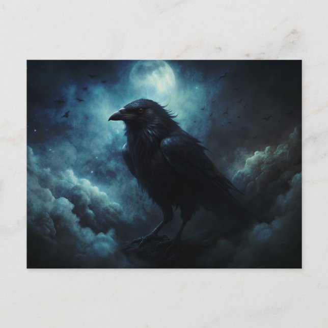 Cartão Postal Halloween da Moon Crows (Frente)