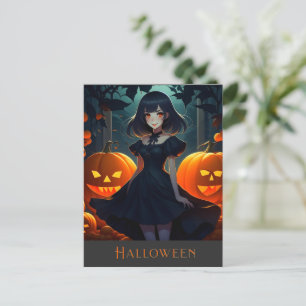 CARTÃO POSTAL HALLOWEEN DARK VAMPIRE PRINCESA