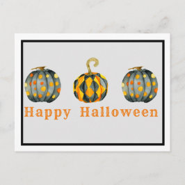 Cartão Postal Halloween de Bombas Decoradas Personalizável