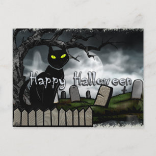 Cartão Postal Halloween de Graveyard