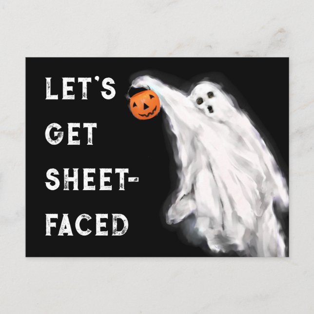 Cartão Postal Halloween Divertido (Frente)