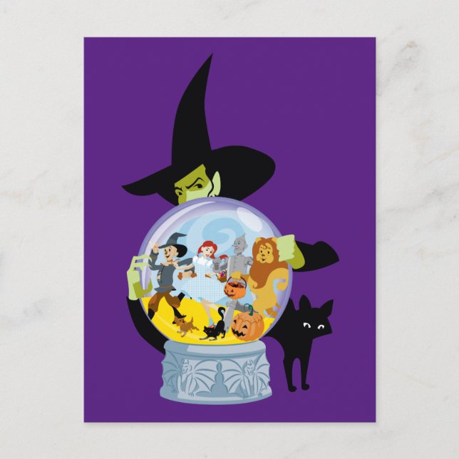 Cartão Postal Halloween do Wicked Witstal Ball (Frente)