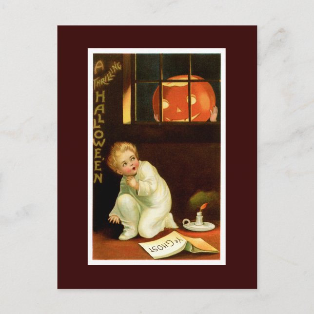 Cartão Postal Halloween emocionante (Frente)