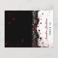 Halloween FOLDING PlaceCard Spltered Names