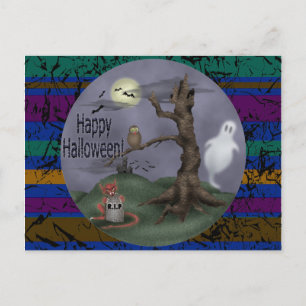 Cartão Postal Halloween Ghosts
