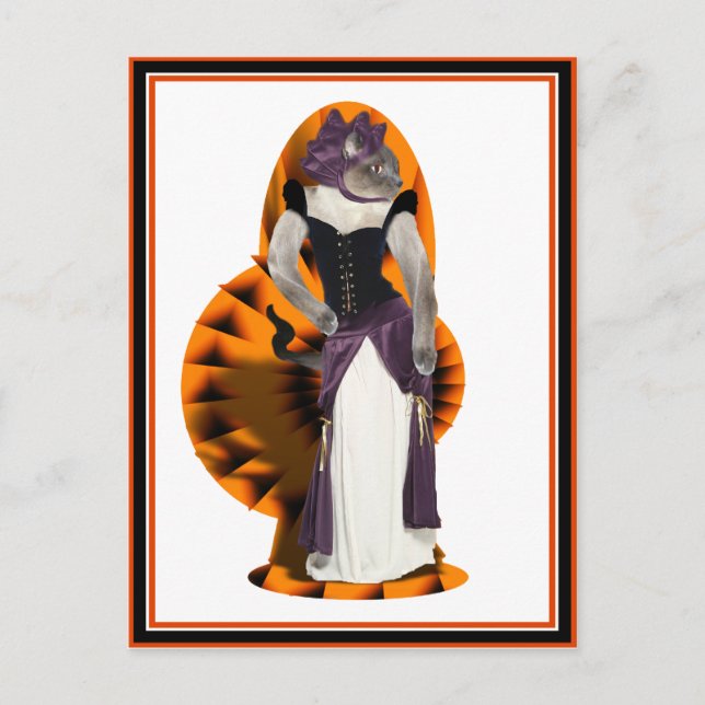 Cartão Postal Halloween Hussy (Frente)