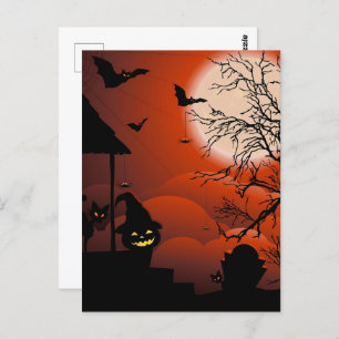 Cartão Postal Halloween Malody Moonlight Nightare