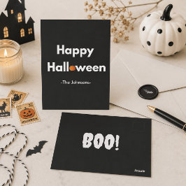 Cartão Postal Halloween Minimalista Moderna – Personalizada