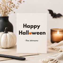 Cartão Postal Halloween Minimalista Moderna – Personalizada