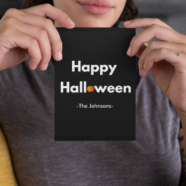 Cartão Postal Halloween Moderno Minimalista - Personalizado