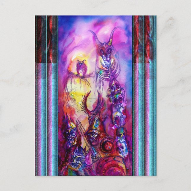 Cartão Postal HALLOWEEN MONSTERS / ORK WAR Fantasy (Frente)