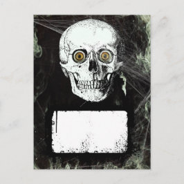 Cartão Postal Halloween Pirate Skull