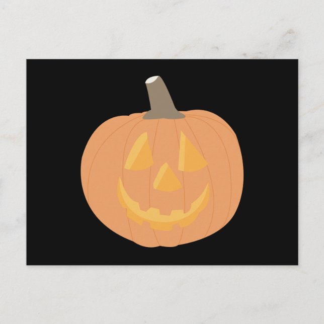 Cartão Postal Halloween Pumpkin (Frente)