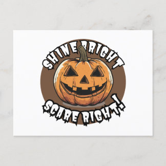 Cartão Postal Halloween Pumpkin