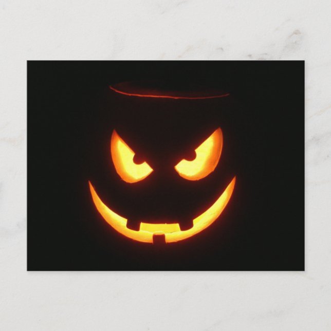 Cartão Postal Halloween Pumpkins (Frente)