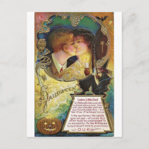 Cartão Postal Halloween Romance