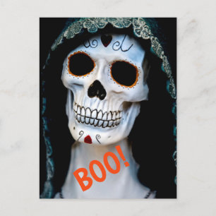 Cartão Postal Halloween Skeleton