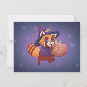 Cartão Postal Halloween Space Panda