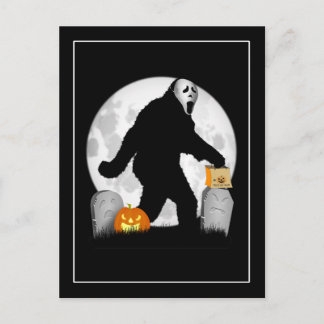 Cartão Postal Halloween Squatchin'
