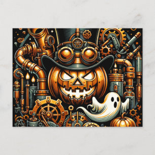 Cartão Postal Halloween Steampunk