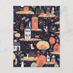 Cartão Postal Halloween Town Poster