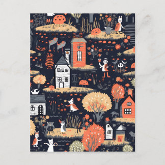 Cartão Postal Halloween Town Poster
