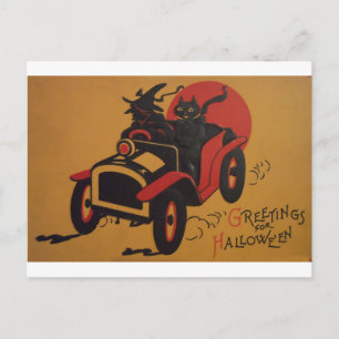 Cartão Postal Halloween Vintage