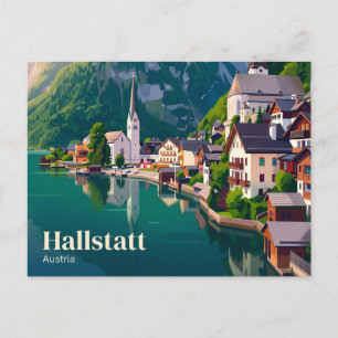 Cartão Postal Hallstatt Áustria