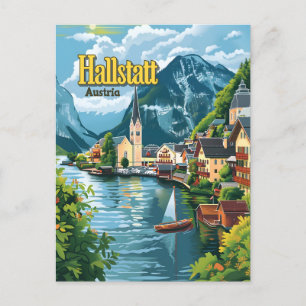 Cartão Postal Hallstatt Áustria