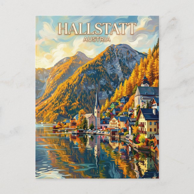 Cartão Postal Hallstatt Áustria (Frente)