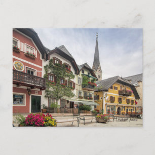 Cartão Postal Hallstatt, Áustria fotografia pitoresca