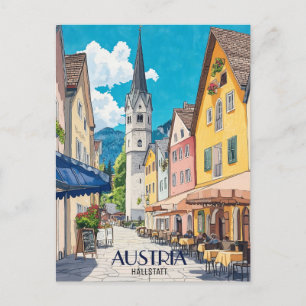 Cartão Postal Hallstatt Austria Viagem