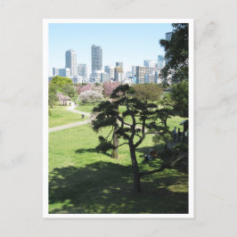 Cartão Postal Hama-rikyu Gardens: Tóquio