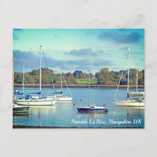 Cartão Postal Hamble Le Rice Waters Edge Hampshire