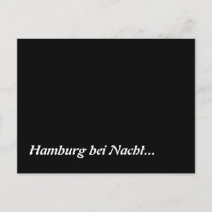 Cartão Postal Hamburg bei Nacht