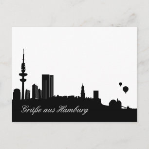 Cartão Postal HAMBURG Skyline - Postkarte / Grußkarte