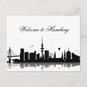 Cartão Postal HAMBURG Skyline - Postkarte / Grußkarte